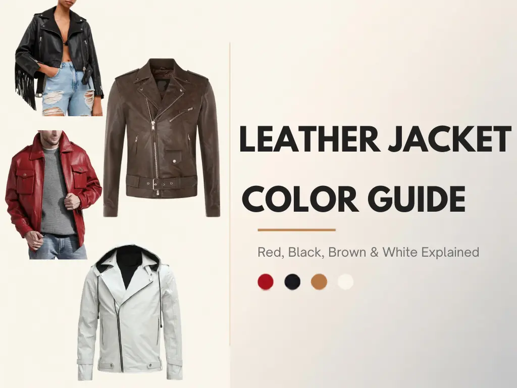 Leather Jacket Color Guide: Red, Black, Brown & White Explained