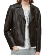 Black Rio Leather Men’s Biker Jacket