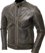 Men’s Vintage Leather Biker Jacket