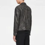 Distressed Black Leather Jacket-3