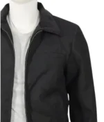 John Dutton Bomber Black Cotton Jacket-5