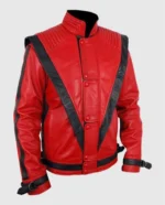Michael Jackson Red Thriller Leather Jacket
