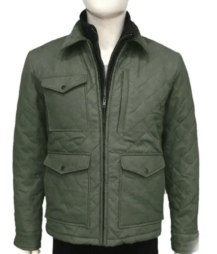 John Dutton Green Quilted Jacket | Yellowstone Series-2