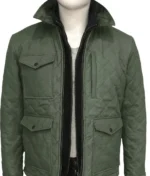 John Dutton Green Quilted Jacket | Yellowstone Series-3