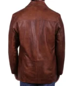 Men’s Brown Italian Leather Blazer Jacket-2
