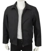 John Dutton Bomber Black Cotton Jacket-2