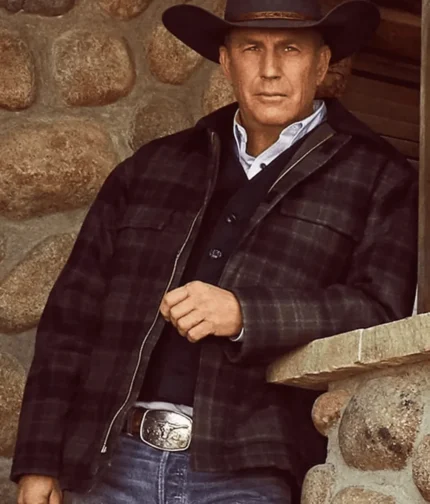 John Dutton Plaid Jacket Kevin Costner