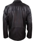 Men’s Black Leather Field Jacket-2