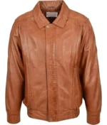 Men’s Muddy Waters Leather Bomber Jacket