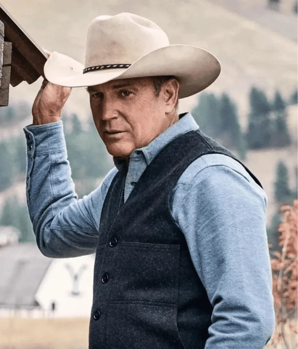 John Dutton Grey Wool Vest Yellowstone John Dutton Grey Wool Vest Yellowstone
