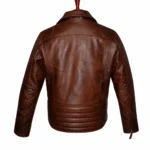 Men’s Brown Biker Leather Jacket-1