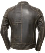 Men’s Vintage Leather Biker Jacket-1