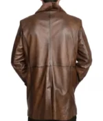 Men’s Hazelnut Brown Double Breasted Leather Jacket-2