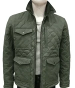 John Dutton Green Quilted Jacket | Yellowstone Series-1
