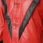 Michael Jackson Red Thriller Leather Jacket-4