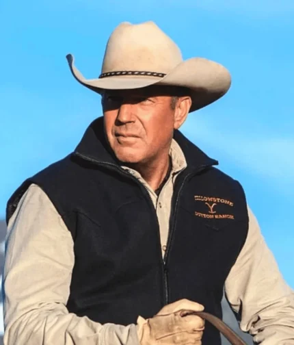 John Dutton Black Vest Yellowstone Series-2