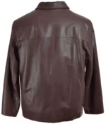 Men’s Brown Leather Reefer Jacket-1