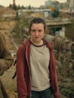 Bella Ramsey The Last of Us Maroon Hoodie-2