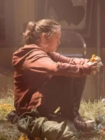 Bella Ramsey The Last of Us Maroon Hoodie-3