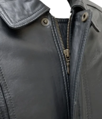 Men’s Black Leather Jacket-2