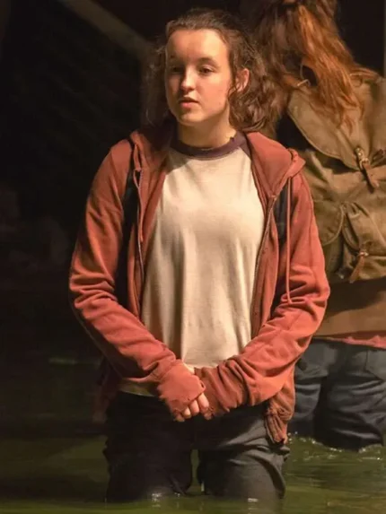 Bella Ramsey The Last of Us Maroon Hoodie
