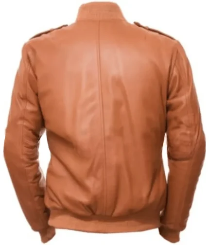 Men’s Tan Leather Jacket-2