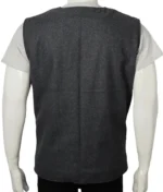 John Dutton Grey Wool Vest Yellowstone-4