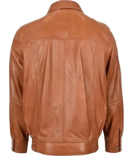Men’s Muddy Waters Leather Bomber Jacket-1