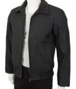John Dutton Bomber Black Cotton Jacket-3