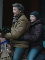 Pedro Pascal The Last of Us Brown Leather Jacket-3