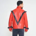 Michael Jackson Red Thriller Leather Jacket-3