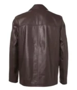 Men’s Woody Brown Leather Reefer Jacket-1