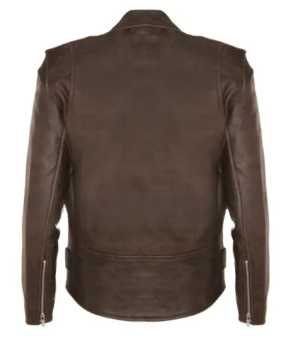 Men’s Antique Brown Leather Biker Jacket-1