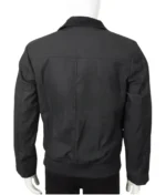 John Dutton Bomber Black Cotton Jacket-4