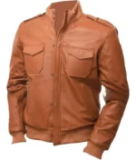 Men’s Tan Leather Jacket