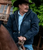 John Dutton Hooded Denim Jacket Kevin Costner